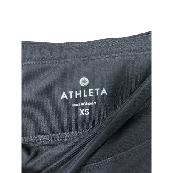 Athleta Dot Be Free Black Tight Leggings XS High Rise Stretch Workout Pants - Picture 6 of 7